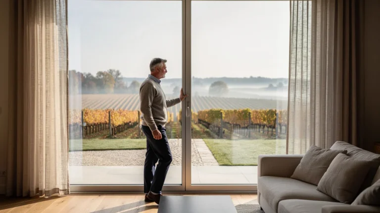 Fenêtre triple vitrage vs double vitrage dans une maison en Champagne, image SEO sur mon avis